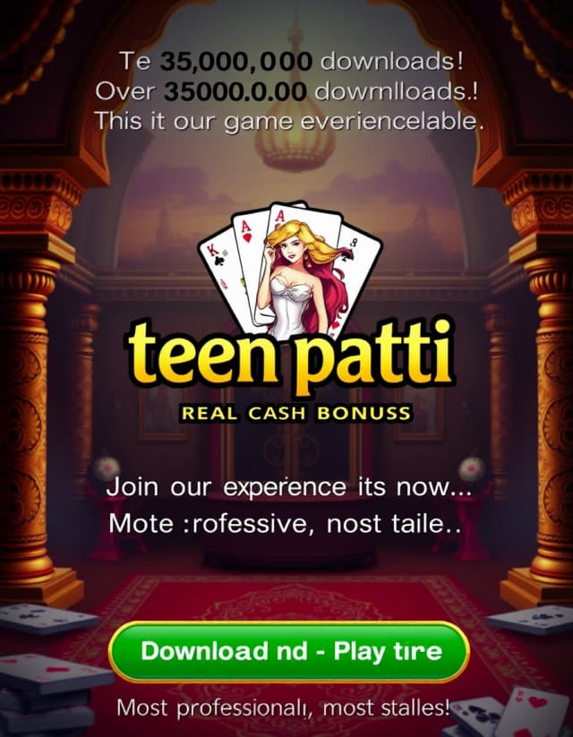 Teen Patti Real Cash Bonus Banner